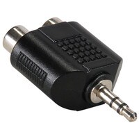 Main product image for 3.5mm Stereo Plug To Dual RCA Jack Adapter 090-294